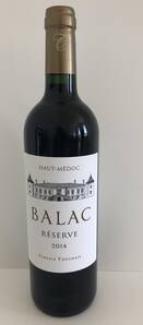 Château Balac - BALAC RESERVE - Rouge - 2014