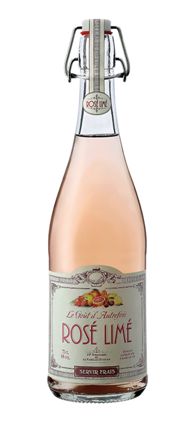 rosé limé Pétillant Vignobles Ducourt