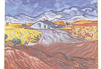 Peinture de Van Gogh du Mas de la Dame